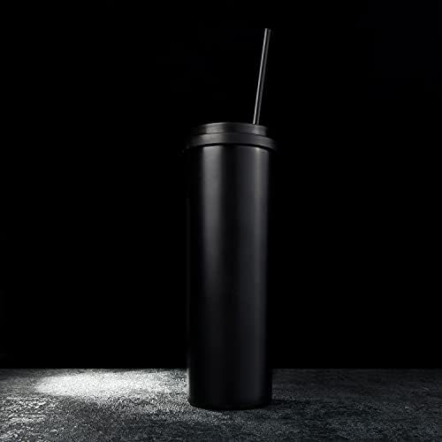 ALINK 13 inch Extra Long Reusable Straws, 12 Pack Black Hard Plastic Tumbler Straws for Stanley Owala 40 oz, 1 Gallon, 64 oz 32 oz Tall Bottles, Starbucks Cups with Brush