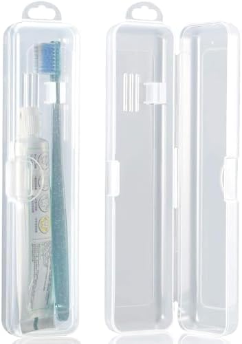 MingTa Set of Two Pack Travel Toothbrush & Toothpaste Storage Case Travel Size
