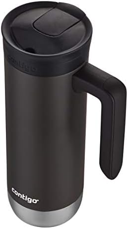 Contigo Superior 2.0 Stainless Steel Travel Mug with Handle with SNAPSEAL Lid,20oz.,(Pack of 4)