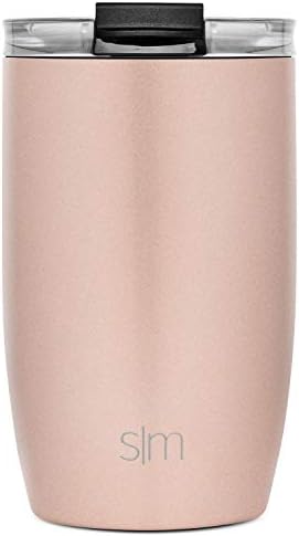 Simple Modern Travel Coffee Mug Tumbler with Flip Lid | Reusable Insulated Stainless Steel Cold Brew Iced Coffee Cup Thermos | Gifts for Women Men Him Her | Voyager Collection | 12oz | Rose Gold