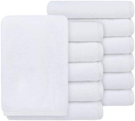 SINLAND Microfiber Facial Cloths Fast Drying Washcloth 12inch x 12inch Absorbent Face Wash Cloth Soft Makeup Remover Cloths