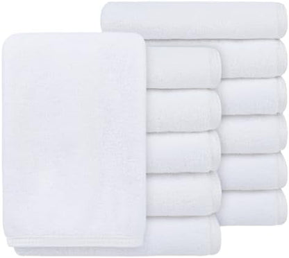 SINLAND Microfiber Facial Cloths Fast Drying Washcloth 12inch x 12inch Absorbent Face Wash Cloth Soft Makeup Remover Cloths