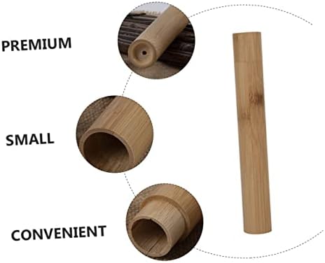 PartyKindom 2pcs Portable Travel Toothbrush Case Holder Bamboo Toothbrush Storage Container Waterproof and Lightweight for Outdoor Camping Hotel Use