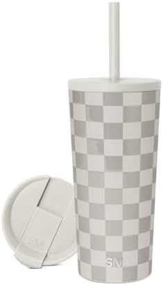 Simple Modern Iced Coffee Tumbler, Insulated | 20oz | Checkered