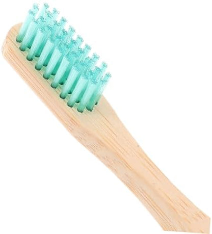 Healeved Sustainable Toothbrush Set Bamboo Storage Case 3 Disposable Toothbrushes Compact Travel Kit Random Color