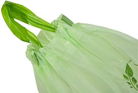 UNNI Compostable Drawstring Bags, 5.2 Gallon, 60 Count, Extra Thick 1 Mil