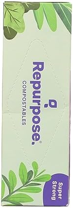 Repurpose, Compostable 13 Gallon Tall Kitchen Bags, 12 Count
