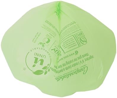 UNNI 2.6 Gallon Compostable Bags, 200 Count, 10 Liter, Extra Thick 0.71 Mil
