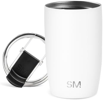 Simple Modern Travel Coffee Mug with Lid | 12oz | White