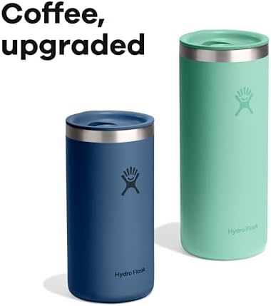 Hydro Flask Travel Coffee Cup – Insulated Stainless Steel, Non-Spill, Leak Proof To-Go Tumbler 16 Oz Harbor Blue