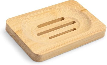Bamboo Soap Dish, Soap Holder Soap Case Sponge Tray Sponge Drain Rack for Kitchen & Bathroom
