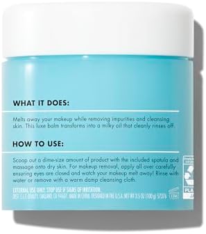 e.l.f. SKIN Holy Hydration! Makeup Melting Cleansing Balm JUMBO, Face Cleanser & Makeup Remover, Infused with Hyaluronic Acid to Hydrate Skin, 3.5 Oz, (Pack of 2)