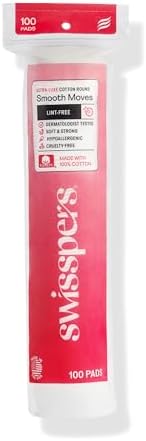 Swisspers Smooth Moves Ultra-Luxe Premium Cotton Rounds (Pack of 1)