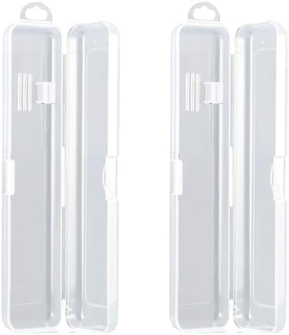 MingTa Set of Two Pack Travel Toothbrush & Toothpaste Storage Case Travel Size