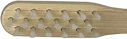 OraWellness BrushEco Bamboo Toothbrush, 3 Rows, Wooden Toothbrush