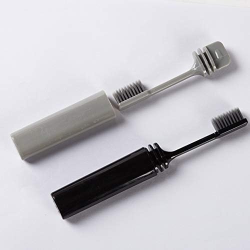 COOL & FRESH Bamboo Charcoal Folding Toothbrush for Travel Camping Holidays 2 Pack