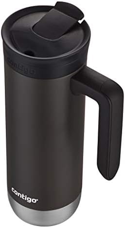 Contigo Superior 2.0 Stainless Steel Travel Mug with Handle with SNAPSEAL Lid,20oz.,(Pack of 4)