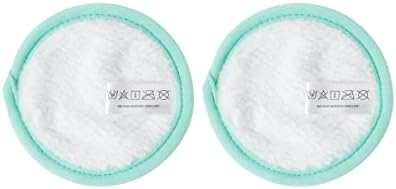 Real Techniques Real Clean Makeup Remover Pads, Reusable Makeup-Removing Rounds, Dual-Sided For Toner, Essence, Eye & Face Makeup Removal, For All Skin Types, 2 Count (Pack of 2)