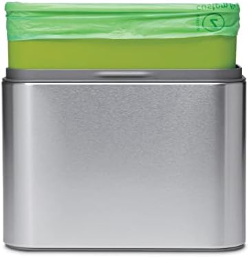 simplehuman Code Z 30 Count Compostable Custom Fit Liners, Certified Compostable Trash Bags for Compost Caddy, Plant-Based PVOH Plastic, Backyard or Commercial Composting, 4 Liter / 1 Gallon