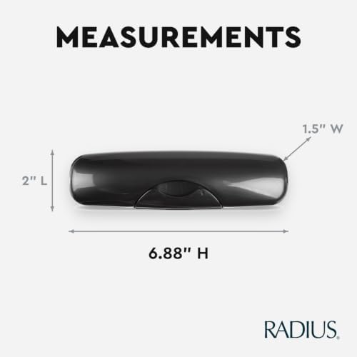 RADIUS Toothbrush Travel Case for Big Brush/Original/Scuba Brushes, BPA-Free Recycled Plastic, Portable for Bathroom, School, Home, Camping-Sapphire Blue (ONLY fits the Big Brush/Original/Flex/Scuba)