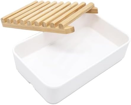 Soap Dish, Bathroom Self-Draining Soap Dish Holder for Shower