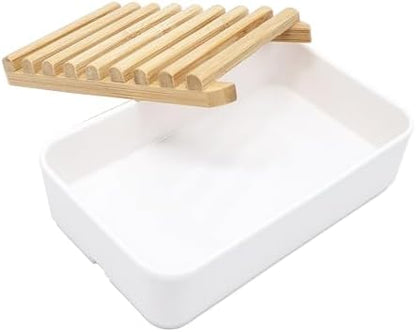 Soap Dish, Bathroom Self-Draining Soap Dish Holder for Shower