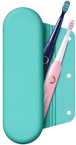 Silicone Electric Toothbrush Travel Case, Manual Toothbrush Travel Cover for Men and Women,Toothbrush Holder for Travel,Gym and More, Fits Most Manual and Electric Toothbrushes - Mint Green
