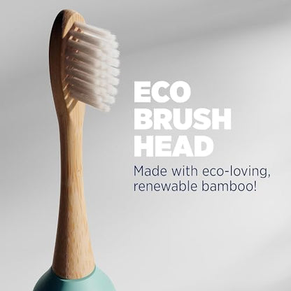 Lumineux Bamboo Replacement Heads Sonic Toothbrush, 3 Pack