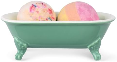 6.5" Mini Clawfoot Bathtub Soap Dish,Bar Soap Holder,Mermaid
