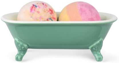 6.5" Mini Clawfoot Bathtub Soap Dish,Bar Soap Holder,Mermaid