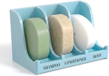 Soap Holder for Shower Wall, 3-Compartment Soap Dish [Patent Pending]