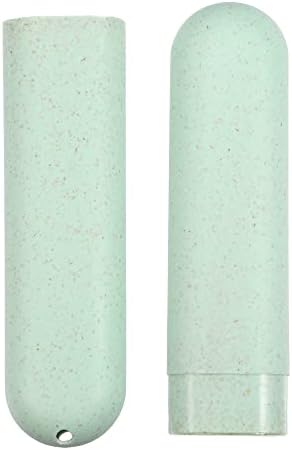 VOCOSTE 2Pcs Toothbrush Case, Green & Blue
