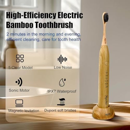 Electric Bamboo Toothbrush Sonic Toothbrush