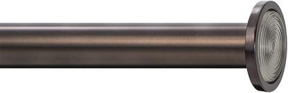 Ivilon Tension Curtain Rod - Spring Tension Rod for Windows or Shower, 24 to 36 Inch. Oil Rubbed Bronze ORB
