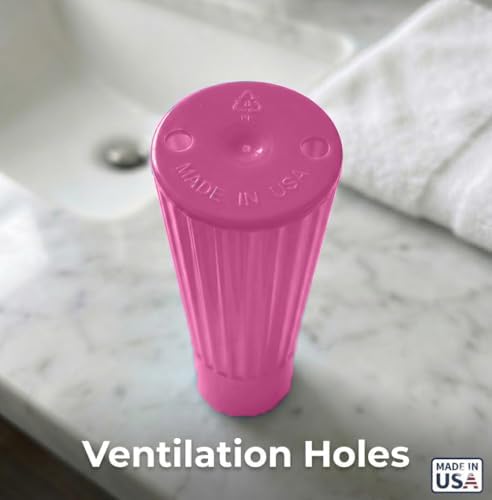 American Comb Toothbrush Holder - Pink, Made in USA, with Ventilation Holes, for Toothbrush Covers, Toothbrush Holder, Toothbrush Soft, Durable Design, Hygienic Bathroom Accessory