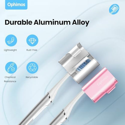 Aluminum Toothbrush Head Cover Cap,Travel Toothbrush Protector Case