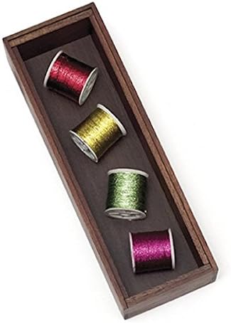 Lipper International 1081WN Walnut Finish Stacking Drawer Organizer Box, 3" x 9", Set of 2