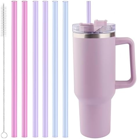 Joshey Replacement Straws for Stanley Quencher 40oz Tumbler, 6 Pack