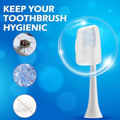 Toothbrush Travel Case for Oral B/Oral-B Pro 1000 1500 5000 7000 & Philips Sonicare 4100 1100 5300 5100 6100/iO Electric Toothbrush, Hard Protective Storage Bag (Dazzling Gold with toothbrush cap)
