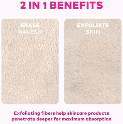 The Original MakeUp Eraser 7-Day Set, Erase All Makeup With Just Water, Including Waterproof Mascara, Eyeliner, Foundation, Lipstick, Sunscreen, and More! (Sweet Cream), 7ct