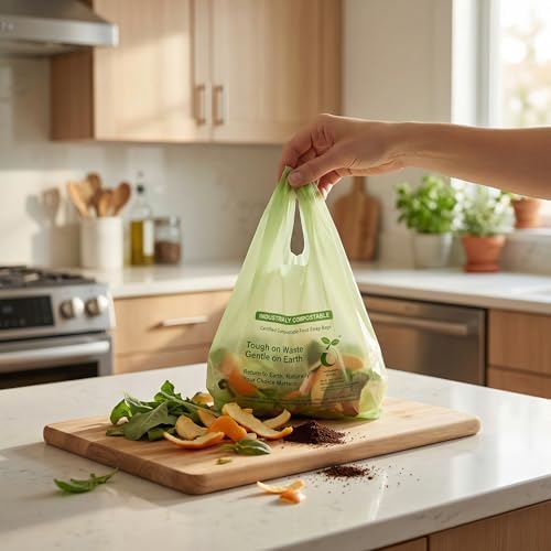 1.6 Gallon Compostable Bags, 220 Count, 6 Liter, Extra Thick