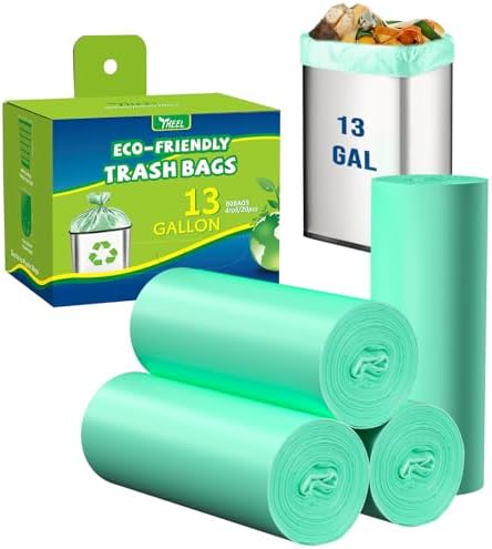 13 Gallon Tall Kitchen Trash Bags - Heavy Duty Leak-Resistant - 80 Count