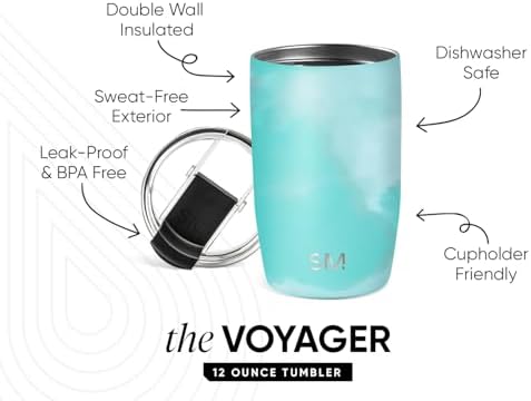 Simple Modern Travel Coffee Mug with Lid | 12oz | Tie Dye