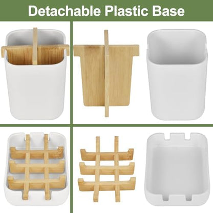 Toothbrush Holders and Soap Holder Set, Bathroom Accessories Countertop
