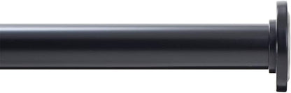 Ivilon Tension Curtain Rod - Spring Tension Rod for Windows or Shower, 36 to 54 Inch. Black