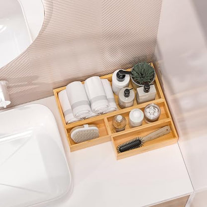 Bamboo Kitchen Drawer Organizer, Deep 2-Pack, 6" x 3" x 2.5"
