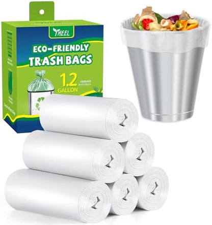 1.2 Gallon Clear Small Trash Bags Strong Leak-Resistant - 150Ct Unscented