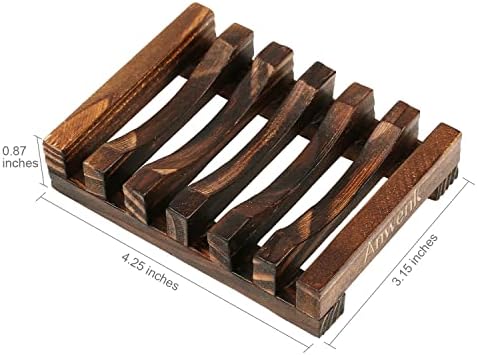 30Pack Wooden Soap Dish for Shower Bulk Soap Holder Savers Wood Draining Tray Case for Bathroom Kitchen Travel Sponge Shampoo Sink,Hand Craft