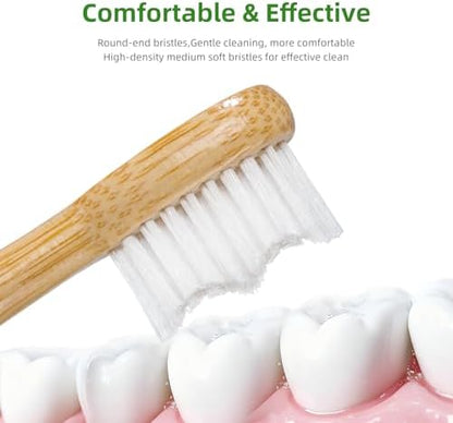 Bamboo Toothbrush Replacement Heads Compatible with Philips Sonicare