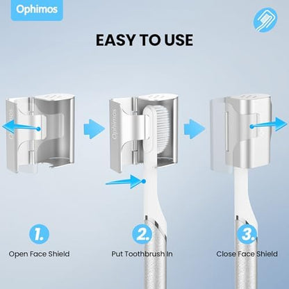 Aluminum Toothbrush Cover Caps for Family, Travel Toothbrush Covers